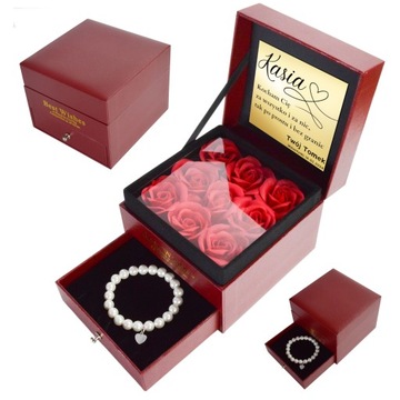 Браслет для мамы Серебряный кулон Вечная роза Подарок на День матери