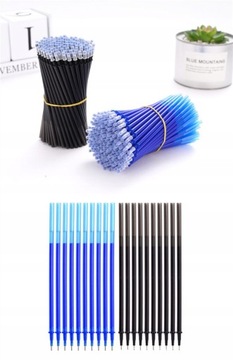 4x стираемая шариковая ручка с ластиком, 50 стержней