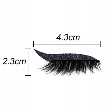 Naklejki na eyeliner i rzęsy Naklejki do czarny *4