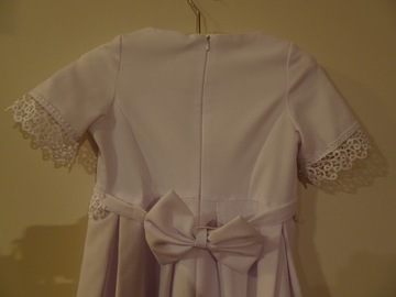 Платье для причастия 134/140 с подъюбником + болеро + перчатки