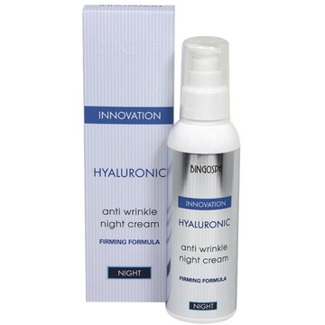 BINGOSPA Innovation HYALURONIC Krem przeciwzmarszczkowy na noc z formułą uj
