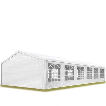Namiot imprezowy pawilon 6x12 m biały PE 350 N