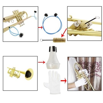 Коллекция инструментов для ухода за трубой 6 в 1 2 шт. Щетка + булавка +