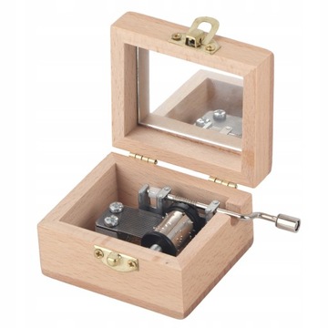 Korba ręczna pozytywka drewniane DIY wzór