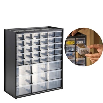 STANLEY ORGANIZER NA ŚRUBY 39 SZUFLADY POJMENIK FATMAX 1-93-981 WALIZKA