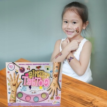 БЛЕСКИЕ ТАТУ Набор трафаретов со стразами XO Styl