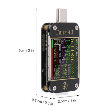 USB-тестер FNIRSI-C1 с триггером PD типа C,
