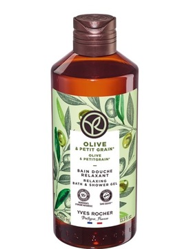Żel pod prysznic i do kąpieli Yves Rocher Olive & Petit Grain 400 ml