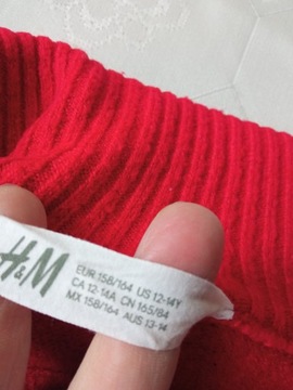 H&M ciepły sweter przez głowę półgolf r 158-164