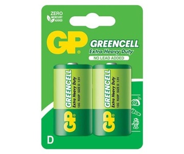 Baterie GP Greencell R20 LR20 R-20 D 1,5V 2szt