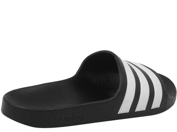 ADIDAS ADILETTE AQUA K F35556 KLAPKI BASENOWE PLAŻOWE CZARNE KAPCIE