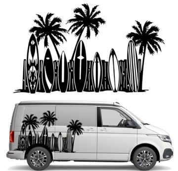 Nalepka Grafika pro karavan Palmy Desky Surfing 90x150