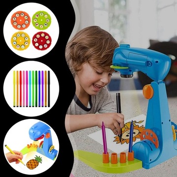 Проектор Проектор для обучения рисованию со слайдами, с подсветкой, регулируемый