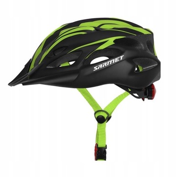 Kask Rowerowy męski damski z LED czarny M 54-62cm