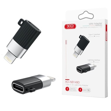 Xo adapter NB149-D usb-c do lightning czarny