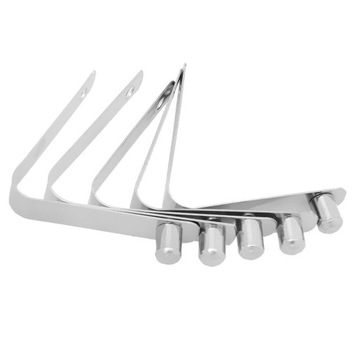 Zestaw 5 stalowych, solidnych, pojedynczych