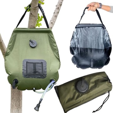 ТУРИСТИЧЕСКИЙ ДУШ С ТЕРМОМЕТРОМ И ТРУБКОЙ, 20Л