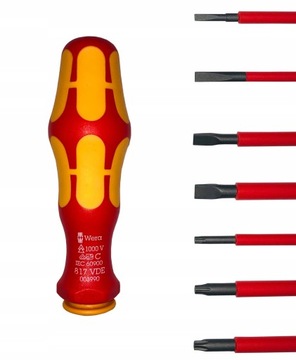 ОТВЕРТКИ WERA ИЗОЛИРОВАННЫЕ ДЛЯ ЭЛЕКТРИКОВ 1кВ VDE TORX СМЕШАННЫЙ НАБОР 17 ШТ.