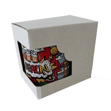 Коробка с окошком для стаканчиков 330 мл КАРТОН.