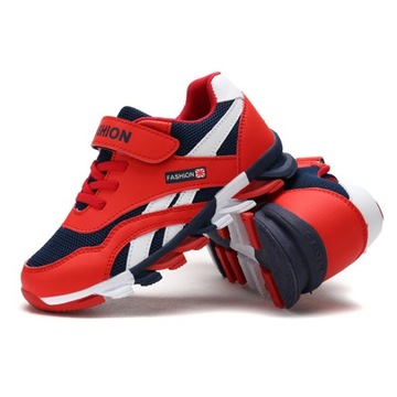 Buty sportowe skóra naturalna czerwony rozmiar 35