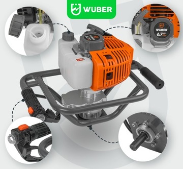 БЕНЗИНОВАЯ БУРОВАЯ УСТАНОВКА ЗЕМЛЯНОЙ ШНЕК 6,7 Л.С. + УДЛИНИТЕЛЬ БУРА 10/20/30