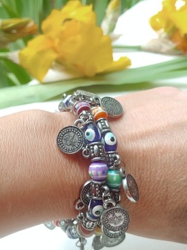 Браслет Этнический браслет в виде монеты в стиле бохо