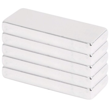 MAGNES NEODYMOWY 40x15x5 mm PŁYTKOWY Sztabkowy, Prostokątny, HUNTER 5 SZT