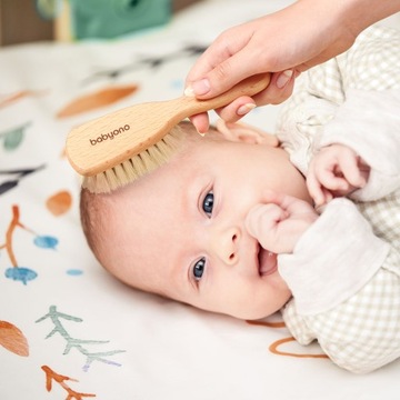 BABYONO НАТУРАЛЬНАЯ ЩЕТКА ДЛЯ ВОЛОС