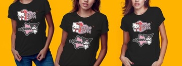 KOSZULKA DAMSKA KOBIECA T-SHIRT HELLO KITTY KUROMI S PREZENT JAKOŚĆ