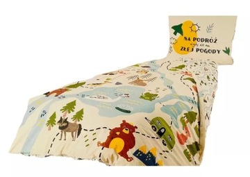SMUKEE KOMPLET POŚCIELI CAMPING 160X200, 2X70X80 BAWEŁNA
