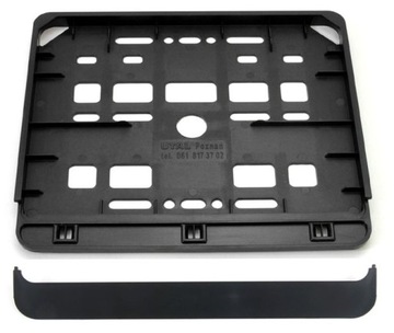 RAMKA DO TABLICY REJESTRACYJNEJ MOTOCYKLOWA MOTOCYKL MOTOR CZARNA BLACK x1