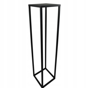 SIMPLE-16 Kwietnik 100cm metalowy czarny 1-poziomowy