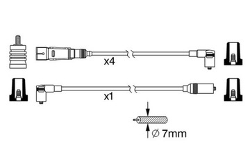 BOSCH PŘÍVODY ZAPALOVACÍ VW GOLF III 1.8 2.0 8V