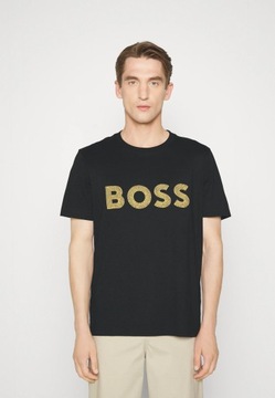 T-shirt HUGO BOSS czarna koszulka krótki rękaw HB