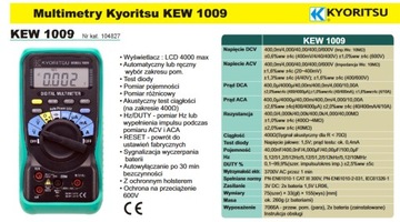 KEW1009 Автоматический счетчик KYORITSU