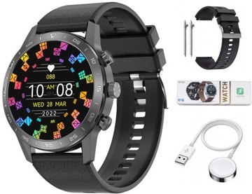 ZEGAREK SMARTWATCH MĘSKI 454x454 ROZMOWY MENU PL EKG INDUKCJA ROZMOWY