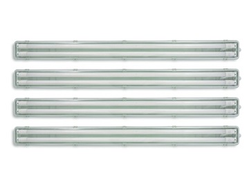 4x OPRAWA HERMETYCZNA 2x120CM + 8x ŚWIETLÓWKA LED 18W 6000K