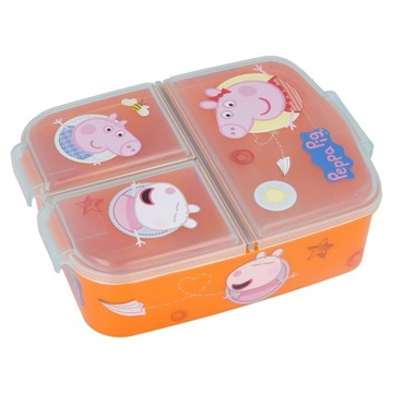 ŚWINKA PEPPA ŚNIADANIÓWKA PRZEGRÓDKI PUDEŁKO NA KANAPKI LUNCH BOX