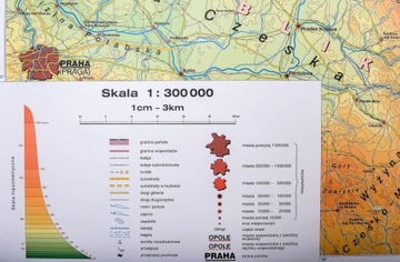 ГЕОГРАФИЧЕСКАЯ НАСТЕННАЯ КАРТА СИЛЕЗИИ НОВАЯ ЭРА