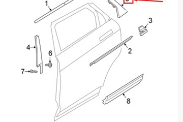 TĚSNĚNÍ PANELU SKLENĚNÉHO STŘECHA POSUVNÉHO JAGUAR S-TYPE XR841581 NOVÁ
