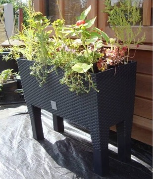 Prosperplast Rato Case Высокий горшок 60см x25x46см диаметр 10 см антрацит