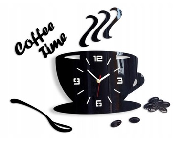 ZEGAR ŚCIENNY COFFE FILIŻANKA PREZENT DO KUCHNI