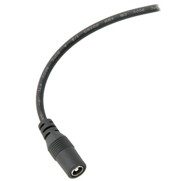 GNIAZDO DC 2,1/5,5 DO TAŚMA LED NA PRZEWODZIE 30cm