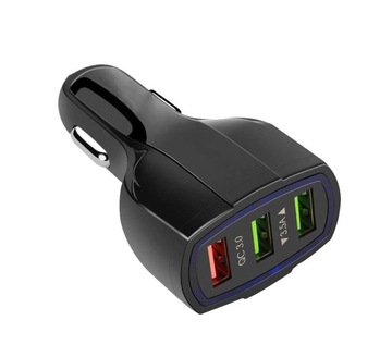 USB QC 3.0 3xUSB ŁADS7 автомобильное зарядное устройство