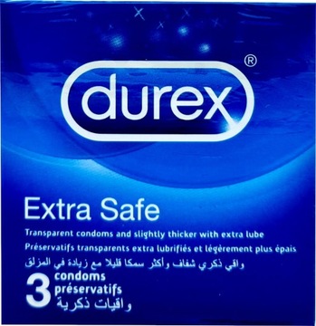 DUREX EXTRA SAFE PREZERWATYWY POGRUBIANE 3