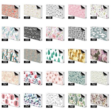 Do salonu osłona na grzejnik 80x60 Różowe trójkąty