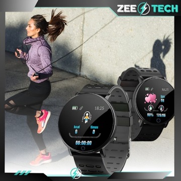 SMARTWATCH ZEGAREK OPASKA SPORTOWA MĘSKA DAMSKA KROKI PULS POWIADOMIENIA
