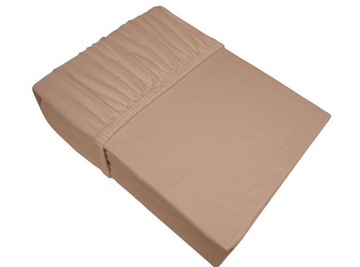 Prześcieradło jersey z gumka 220x200 beż grube