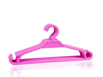 WIESZAKI DO DOMU DZIECIĘCE SZAFA RÓŻOWE 10 szt