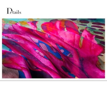 Шелковый шарф Шаль 100% натуральное качество шелковой шелковицы